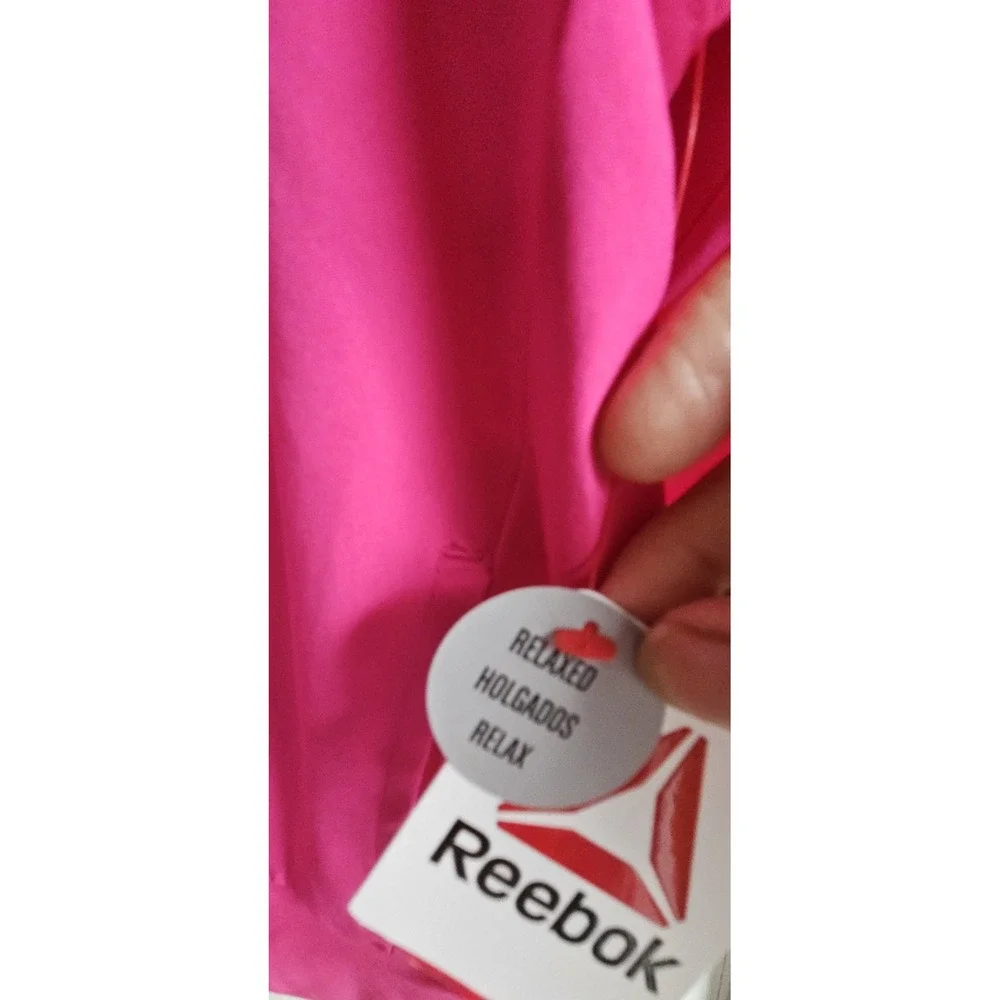 NWT Reebok pink full zip athletic bomber jacket‎ girl Sz 10/12 (L) lined